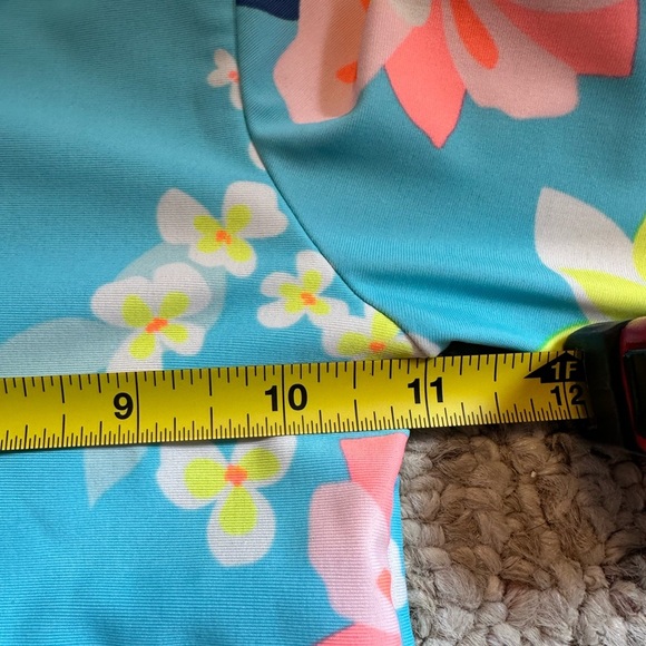 Carter's Blue and Pink tropical print Rash guard/Swimwear UPF 50 Size 4T - Picture 6 of 6